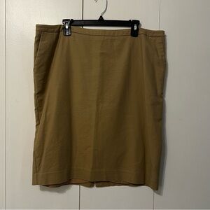 **Tan Merona Pencil Skirt – Size 18**